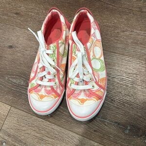 Coach scribble sneakers 8.5